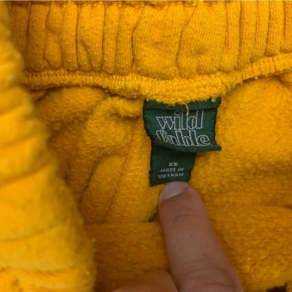 Yellow Women's Sweat shorts, Size XS - Picture 2 of 2